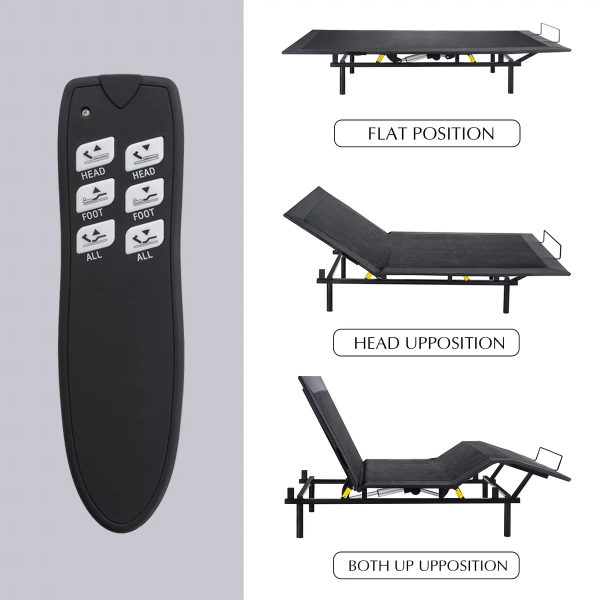 Queen Size Ergonomic Electric Adjustable Bed Base Frame B4703