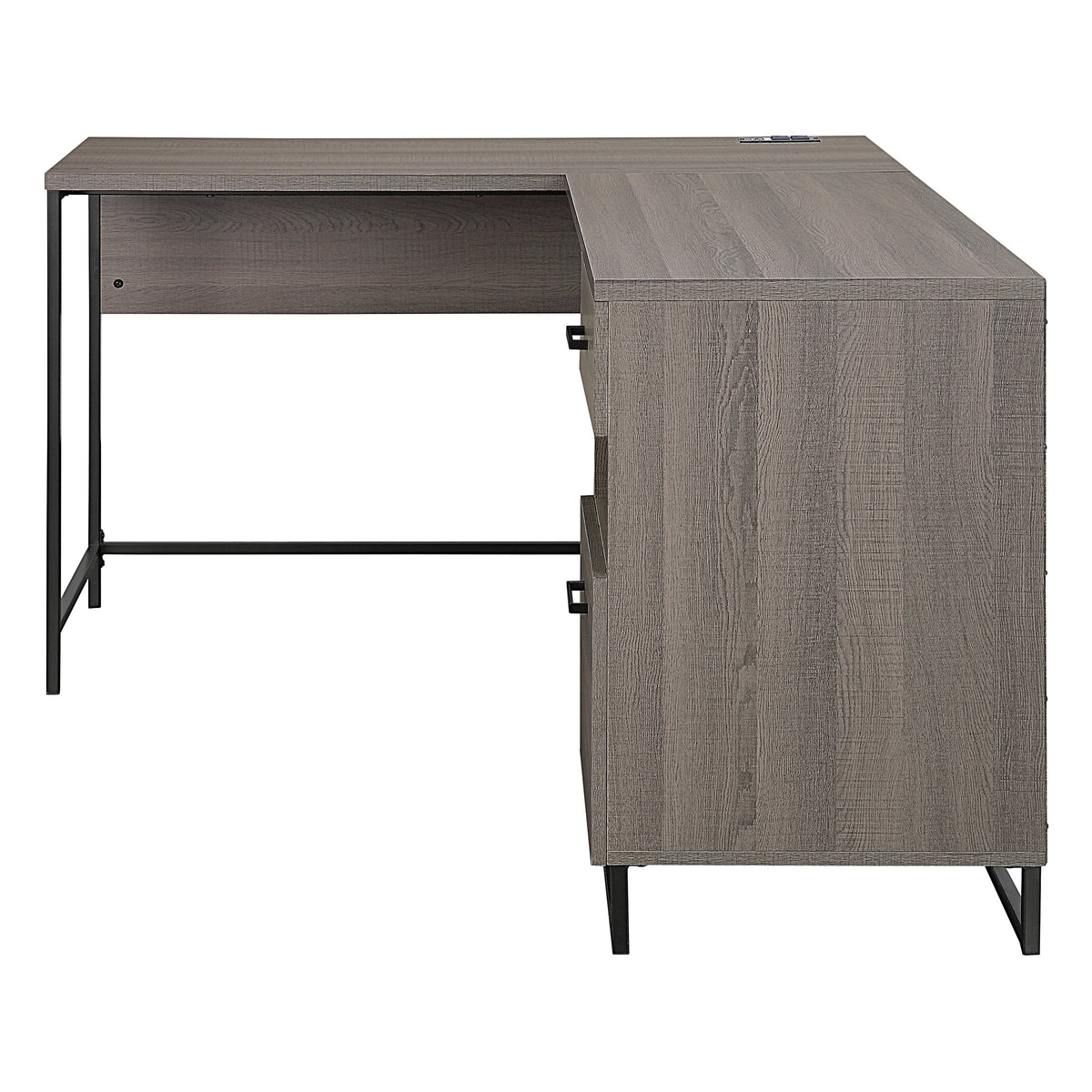 L-Shape Desk with Power and Storage G633