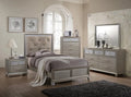 Twin Size 4pc Bedroom Set Bed Dresser Mirror Nightstand B119752