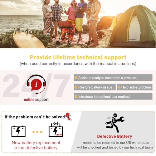 12V 100Ah LiFePO4 Deep Cycle Battery with Bluetooth A90282