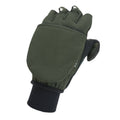 Windproof Cold Weather Convertible Mitts Olive Green/Black R328199
