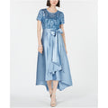 Blue Sequin Gown Dress M378639