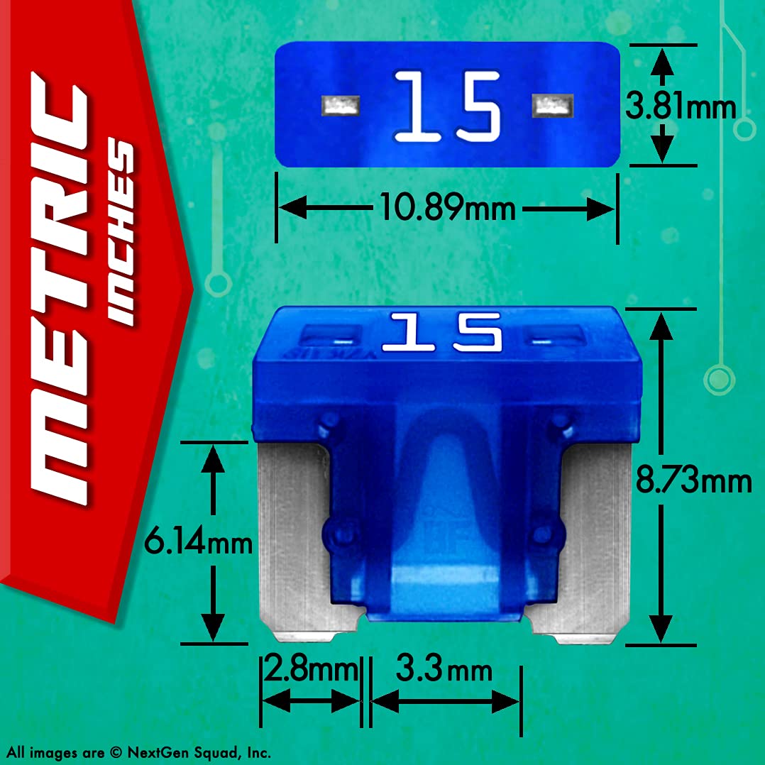 20 Piece Low Profile Mini Blade Fuse Assortment with Fuse Puller P88029