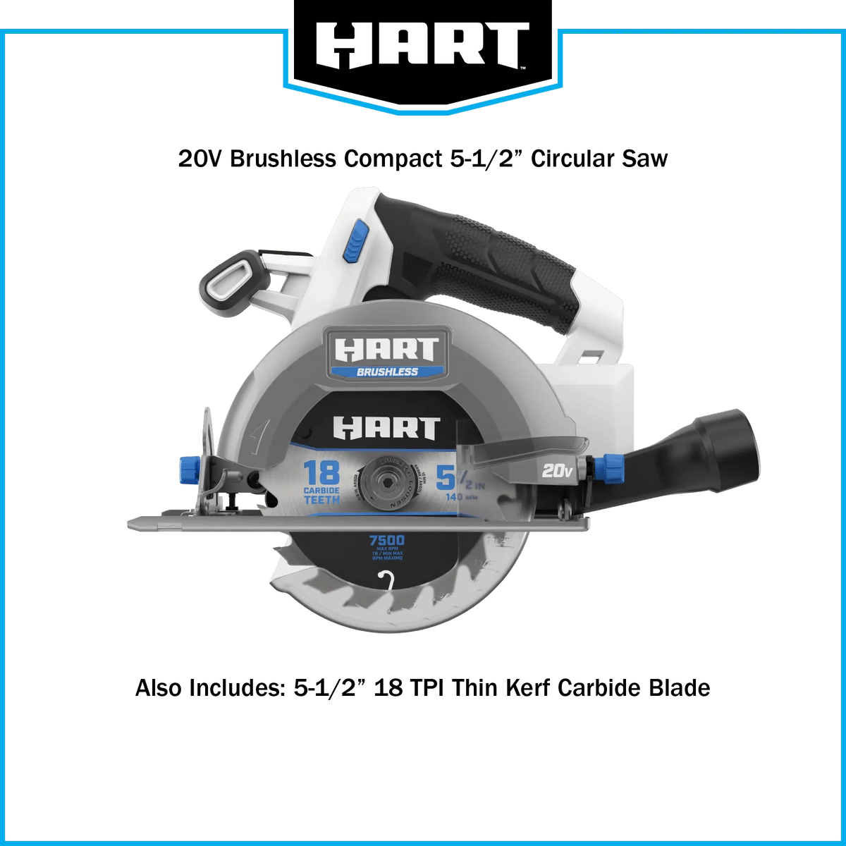 20-Volt Brushless Compact Circular Saw K2502