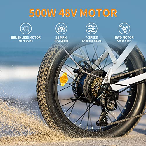 850W Motor 28MPH Max Speed Folding Ebike with 48V 10AH Removable Battery X514683