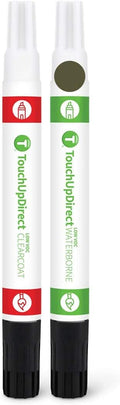 Green Metallic Touch Up Paint Pen+Brush Applicator Kit Pack of 2 O6141