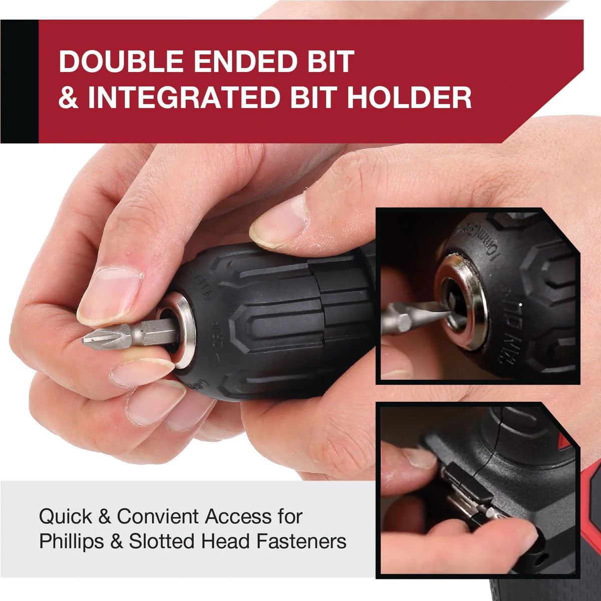 3/8 inch Cordless Drill and 70-Piece Home Tool Set K3955