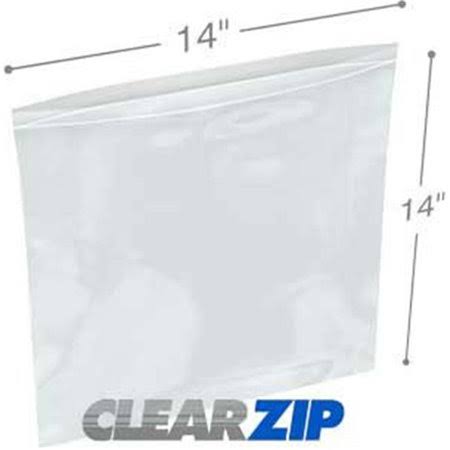 Clear Zip Lock Bags 14 x 14 in. Case of 250 C31690