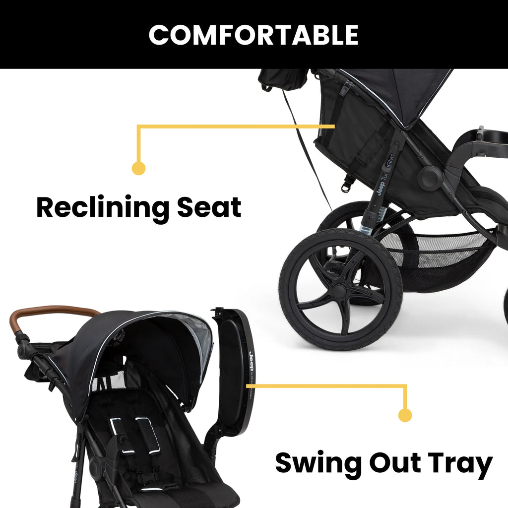 Black Jogging Stroller U494