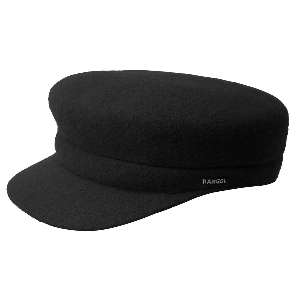 Black Wool Fiddler Cap R444805