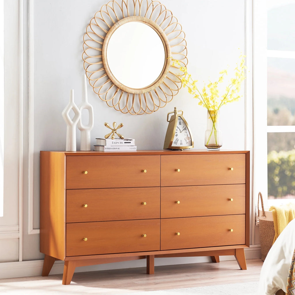 Mid Century Modern 6 Drawer Dresser D941881