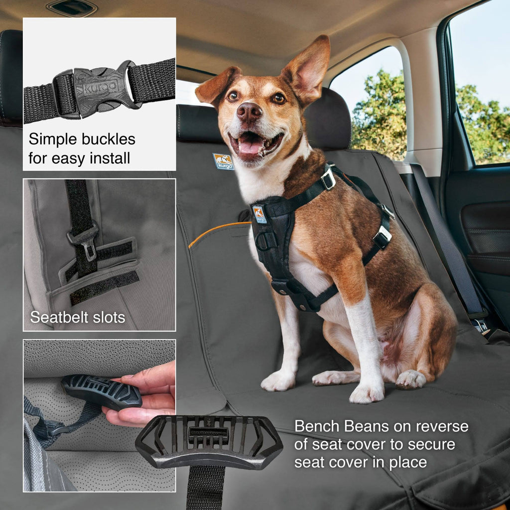 Grey Waterproof Car Bench Seat Cover P7259