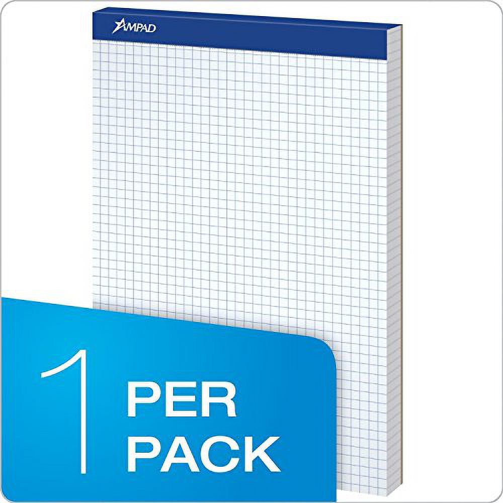 Quadrille Double Pad, 8 1/2 X 11 3/4, White, 2 Pack J57854