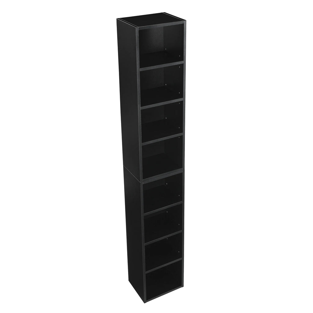 8-Tier Tall Narrow Bookcase with Adjustable Shelves K1382