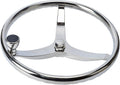 Stainless Steel Boat Steering Wheel 3 Spoke 13-1/2 Dia U8034