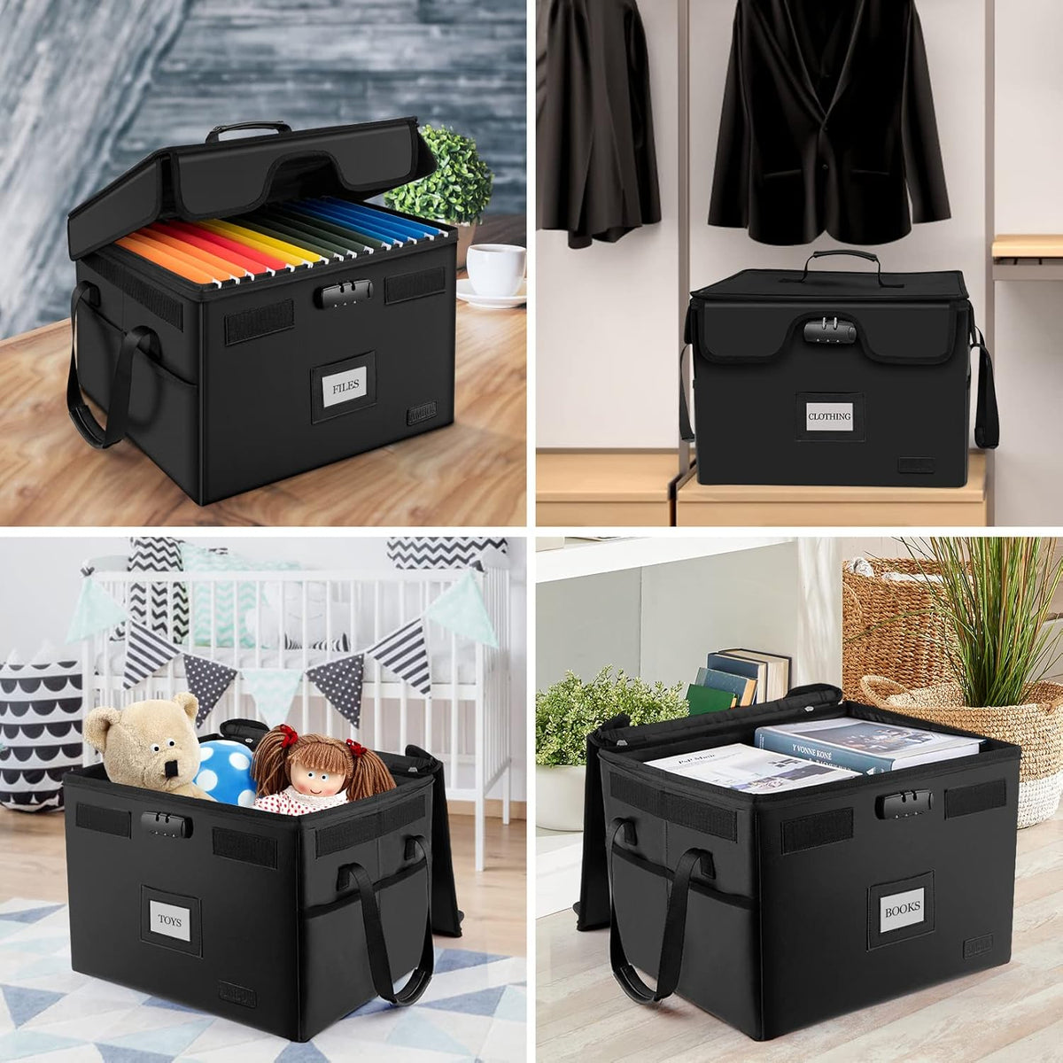 Fireproof Document Box with Lock L845437