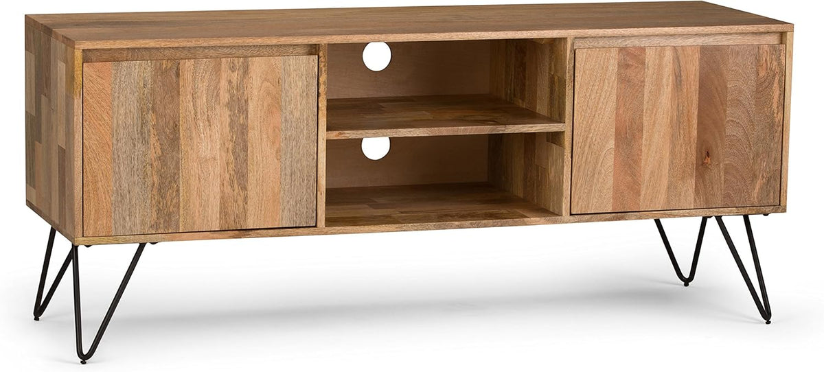 Grey 60 inch Solid Wood TV Media Stand F6266