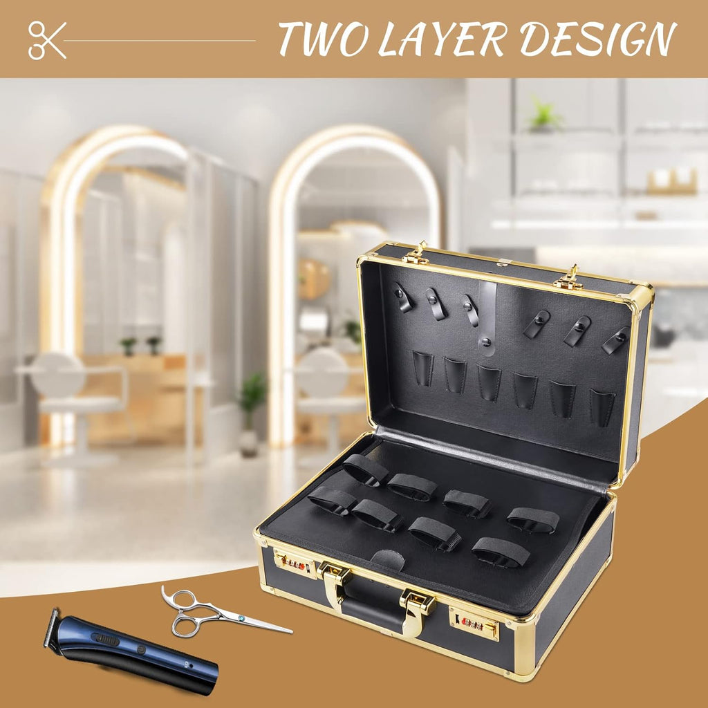 Barber Case with Code Lock Dual Layer 16 x 13 x 6 inch P1905