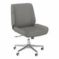 Light Gray Leather Office Chair L157