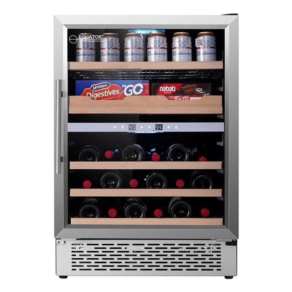 2-Zone Gourmet Center with Wine Bottle Storage A374416