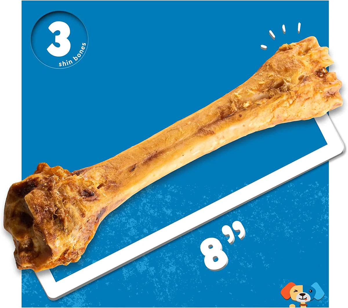 Roasted Beef Shin Bone Dog Treats 3 Pack O2550