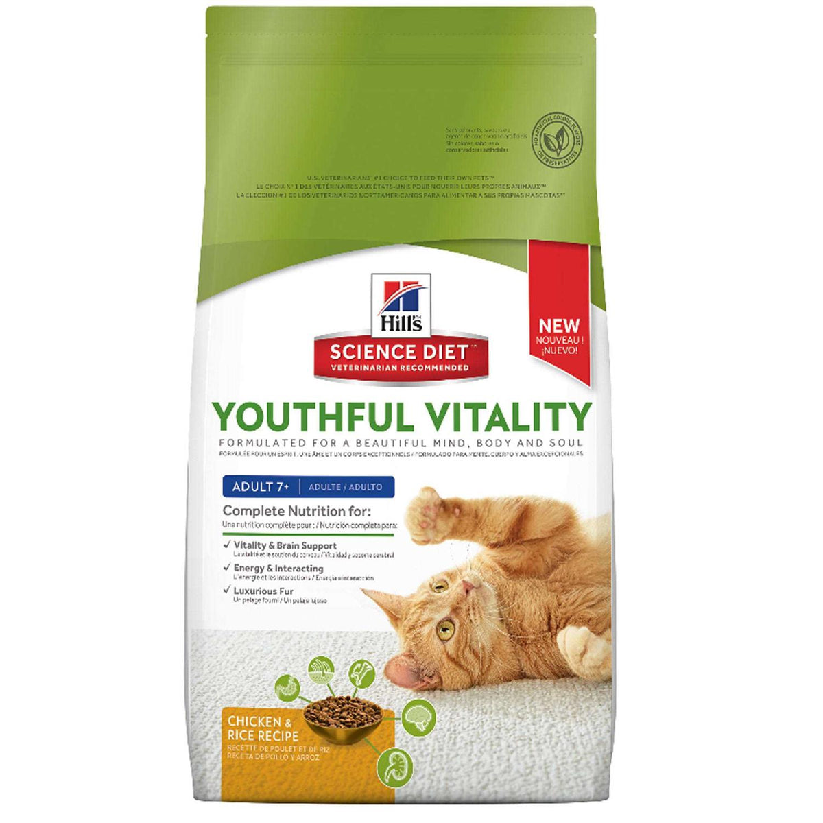 Senior Vitality Dry Cat Food V635374