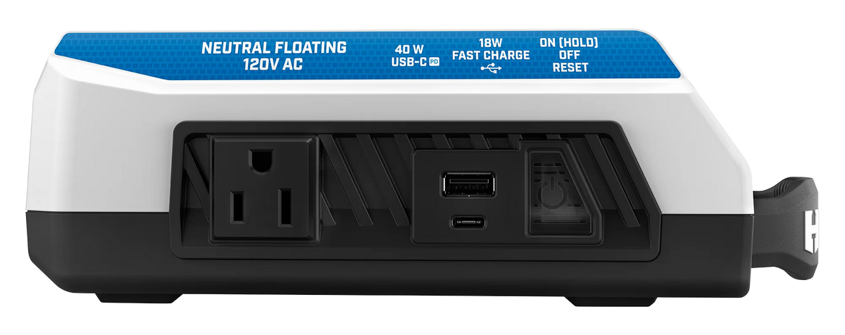 300 Watt Battery Powered Power Source with LED Light and Carry Handle F14650