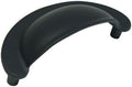 Matte Black Cup Cabinet Pull J12371