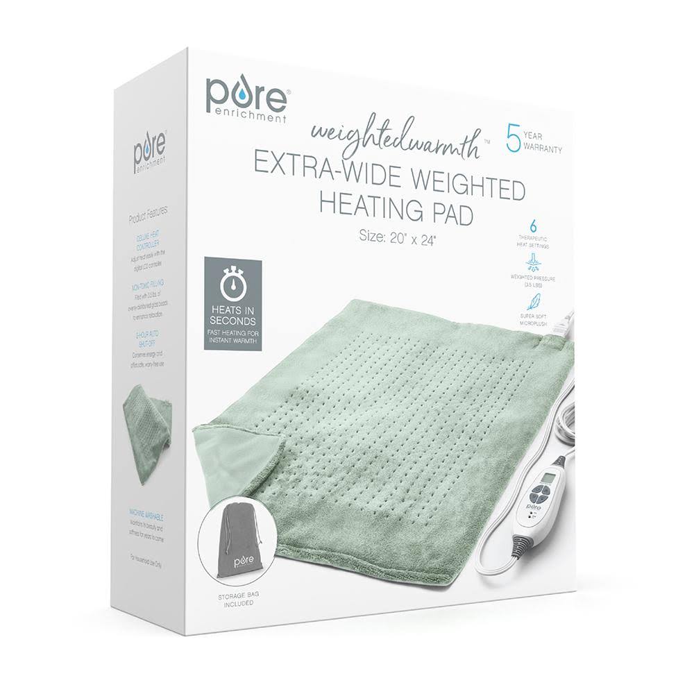 Extra-Wide Weighted Heating Pad X32976