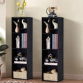 Black 3-Tier Wood Bookcase Set of 2 J4251