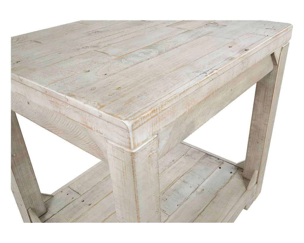 Whitewash End Table F67866