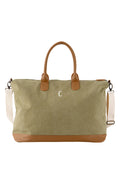 Green Washed Canvas Weekender P679