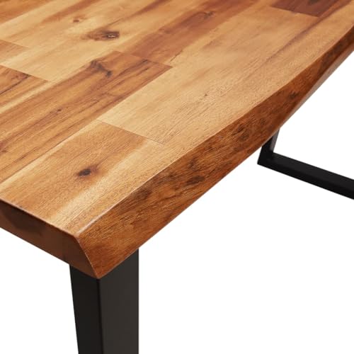 Solid Wood Acacia Console Table with Live Edge W52743