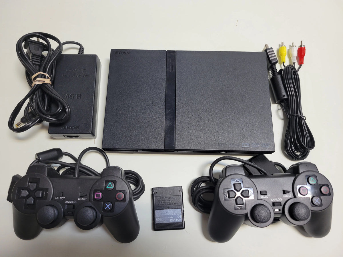 Pre-Owned Sony Playstation 2 PS2 Slim Console with 2 Controllers D123273