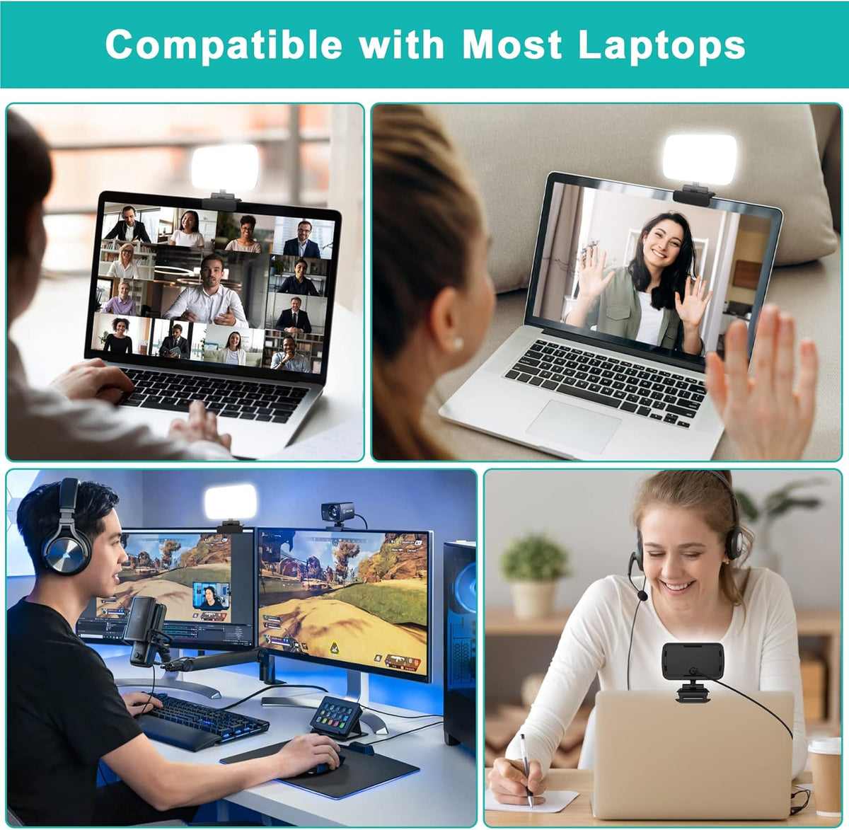 Video Conference Lighting with 3 Light Modes U7472