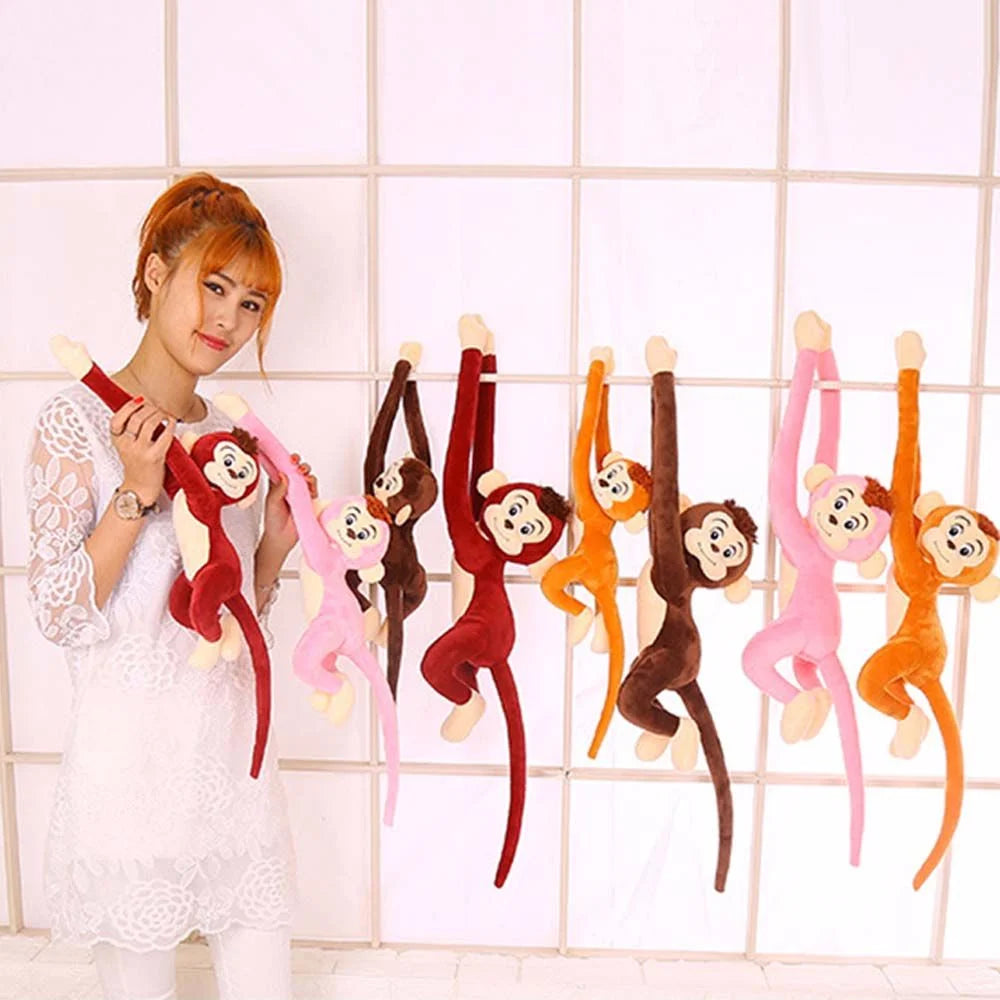 Brown Long-Arm Monkey Plush Doll D3309