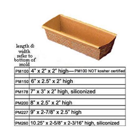 Paper Disposable Loaf Baking Mold, Case of 480 I19044