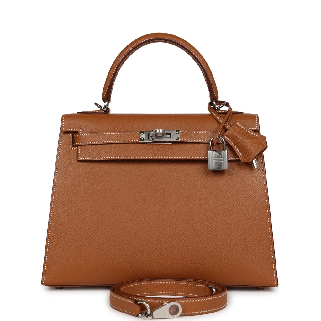 Gold Epsom Leather Bag F7377