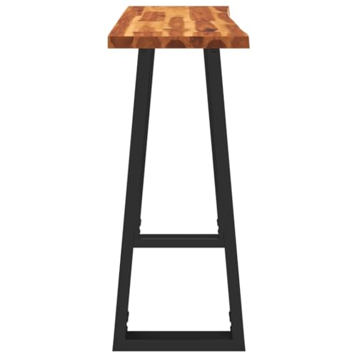 Solid Wood Acacia Console Table with Live Edge W52743