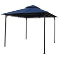 Navy Square Vented Canopy Gazebo Q4521