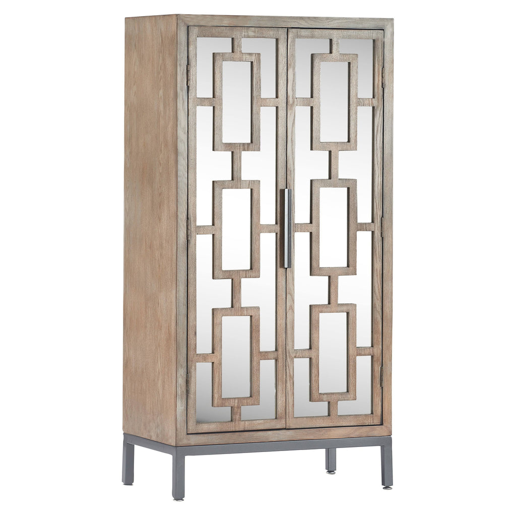 Gray Tall Storage Cabinet C941735