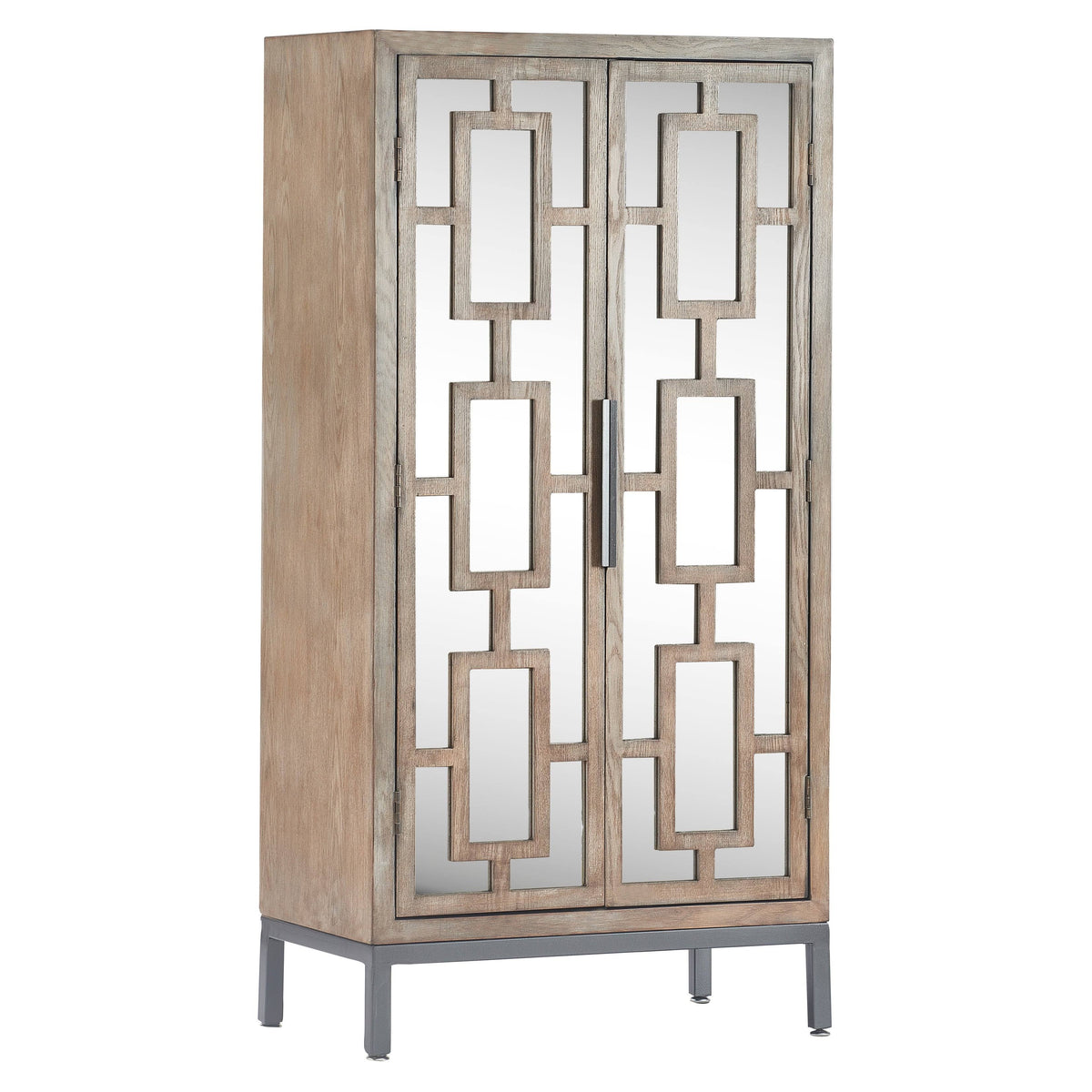 Gray Tall Storage Cabinet C941735
