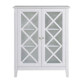 White Two Doors Accent Cabinet F275479