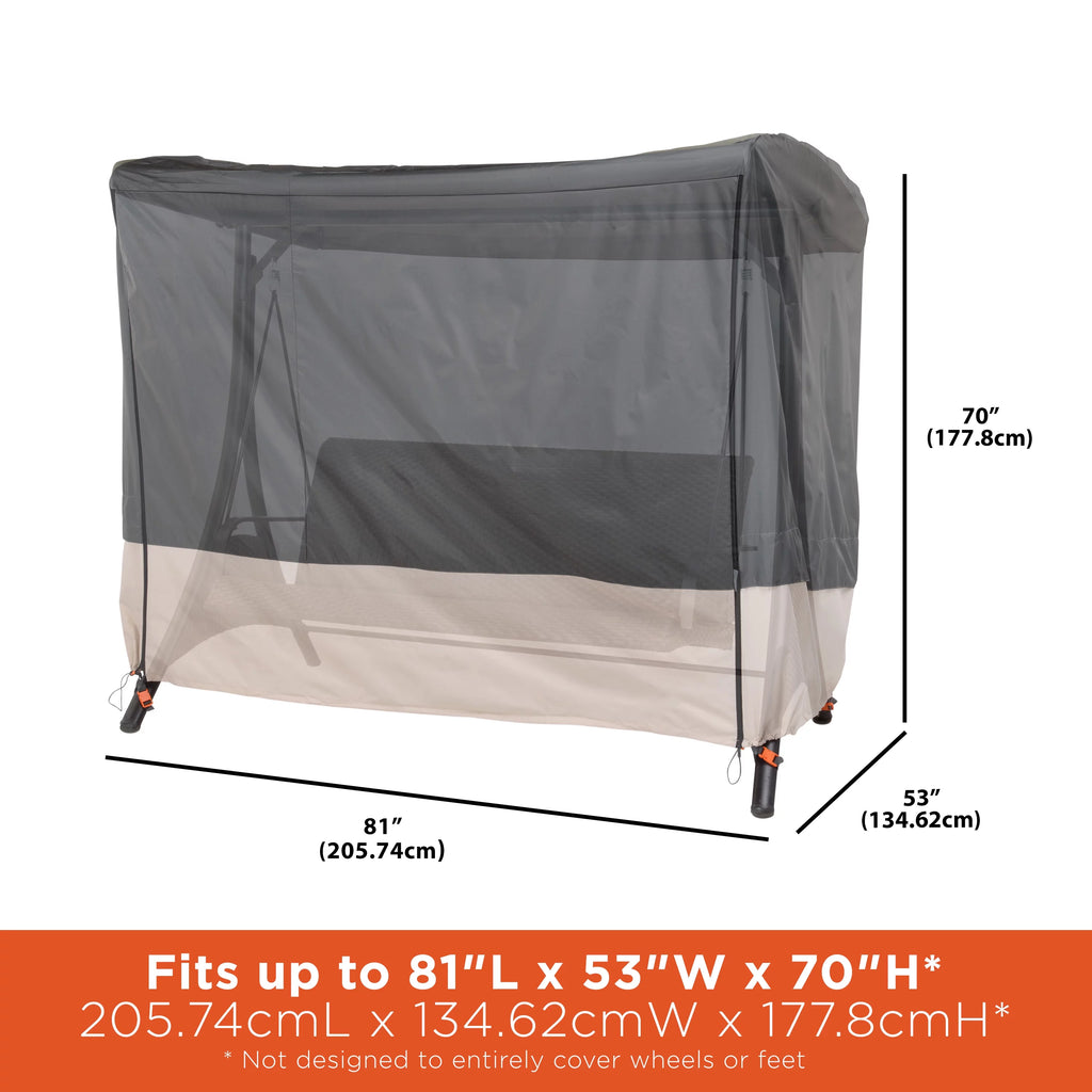 Gray Patio Swing Cover W341