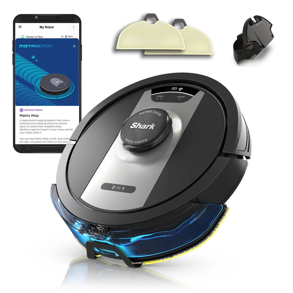 2-in-1 Robot Vacuum & Mop P393