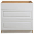 White 3-Soft Close Drawers Base Cabinet I563