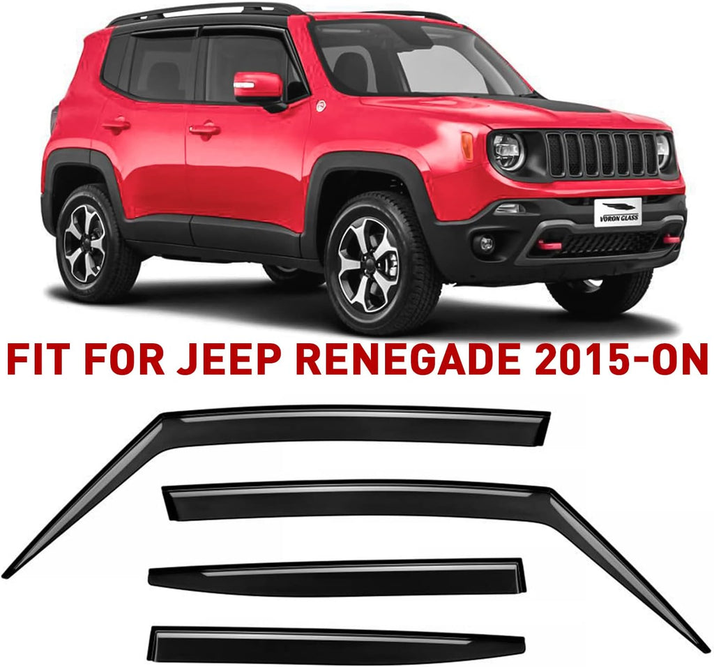 4 Pieces Rain Guards for Jeep Renegade J590355
