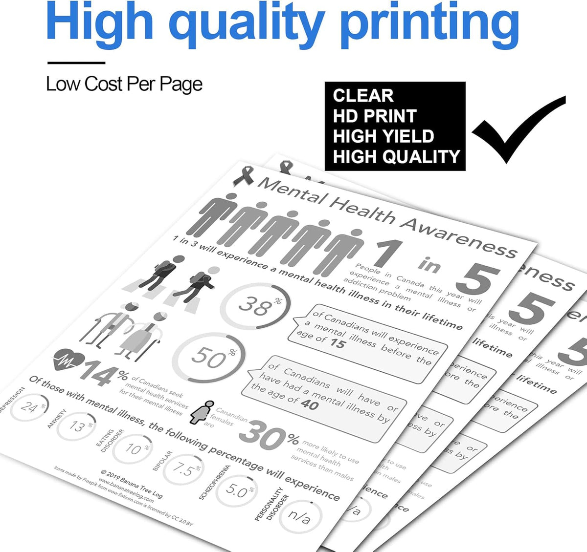 Black High Yield Toner Cartridge 3-Pack X430695