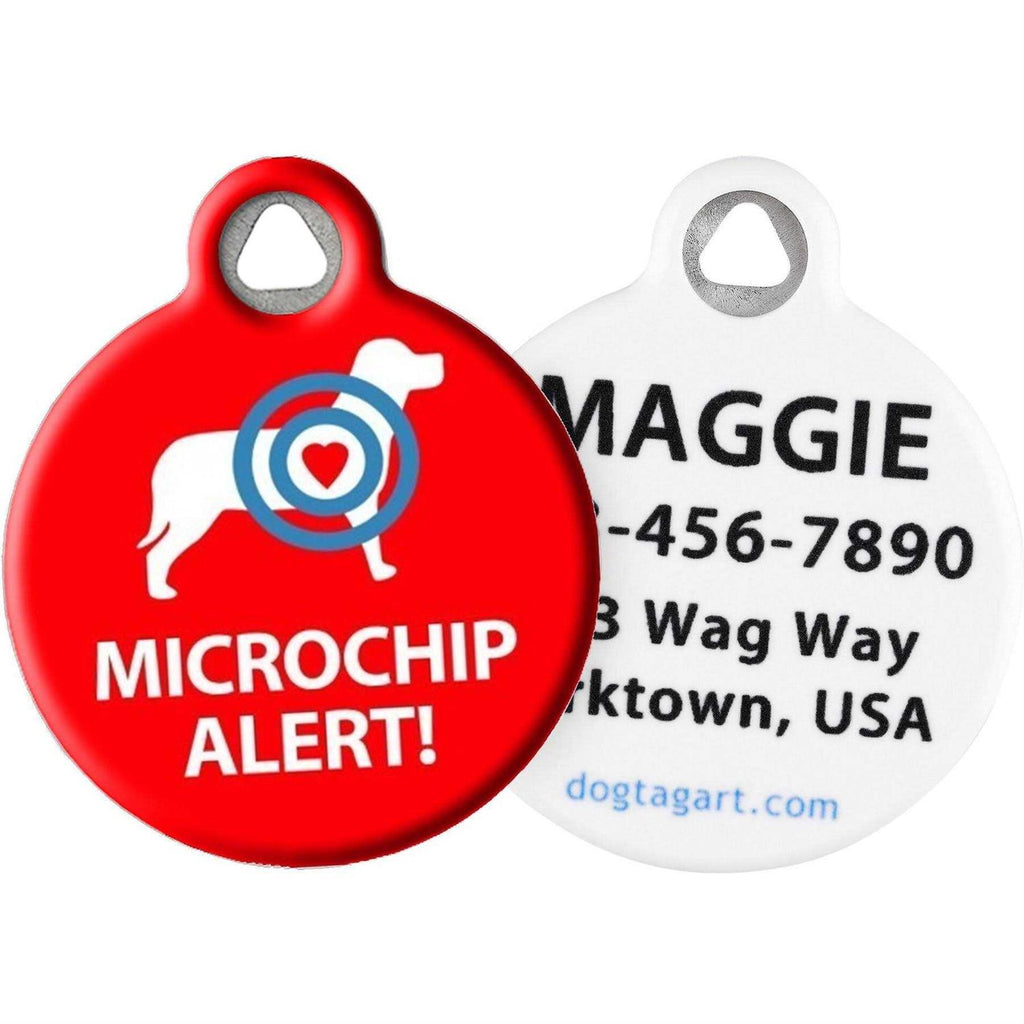 Microchip Alert Personalized Dog & Cat ID Tag V574