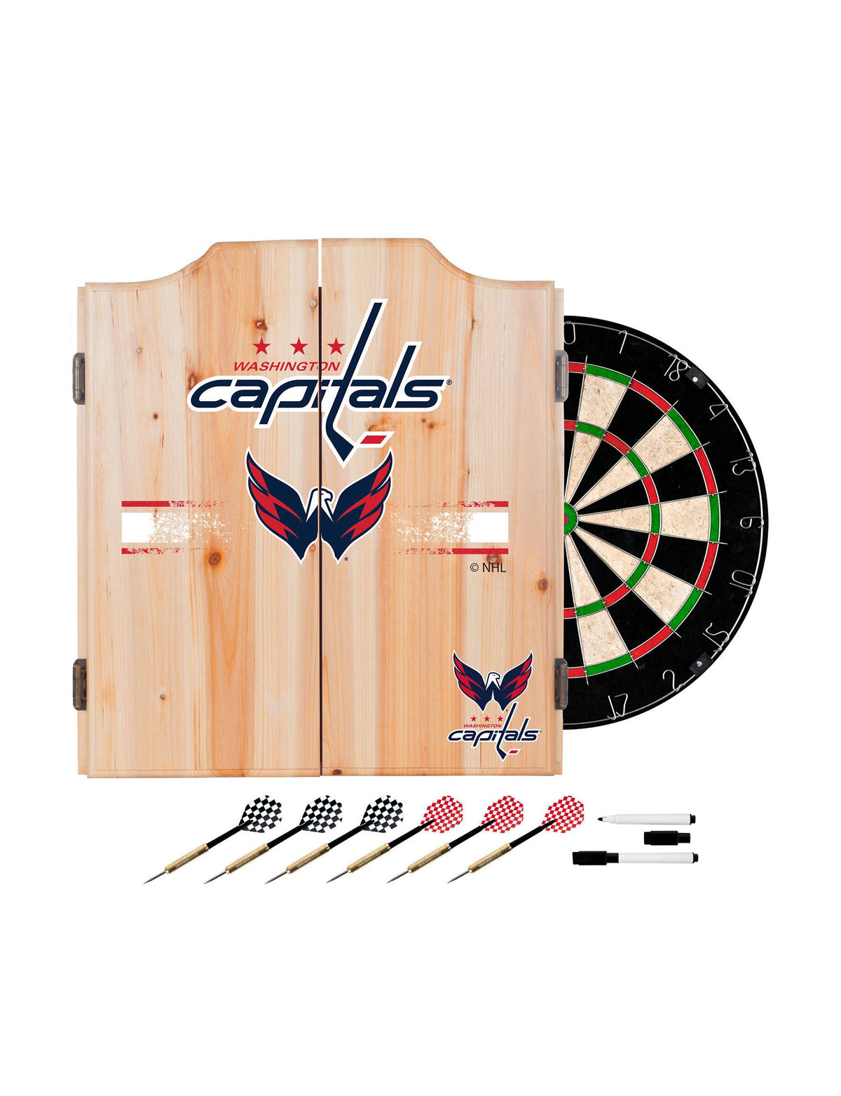 Dart Cabinet Set with Darts and Board C650269